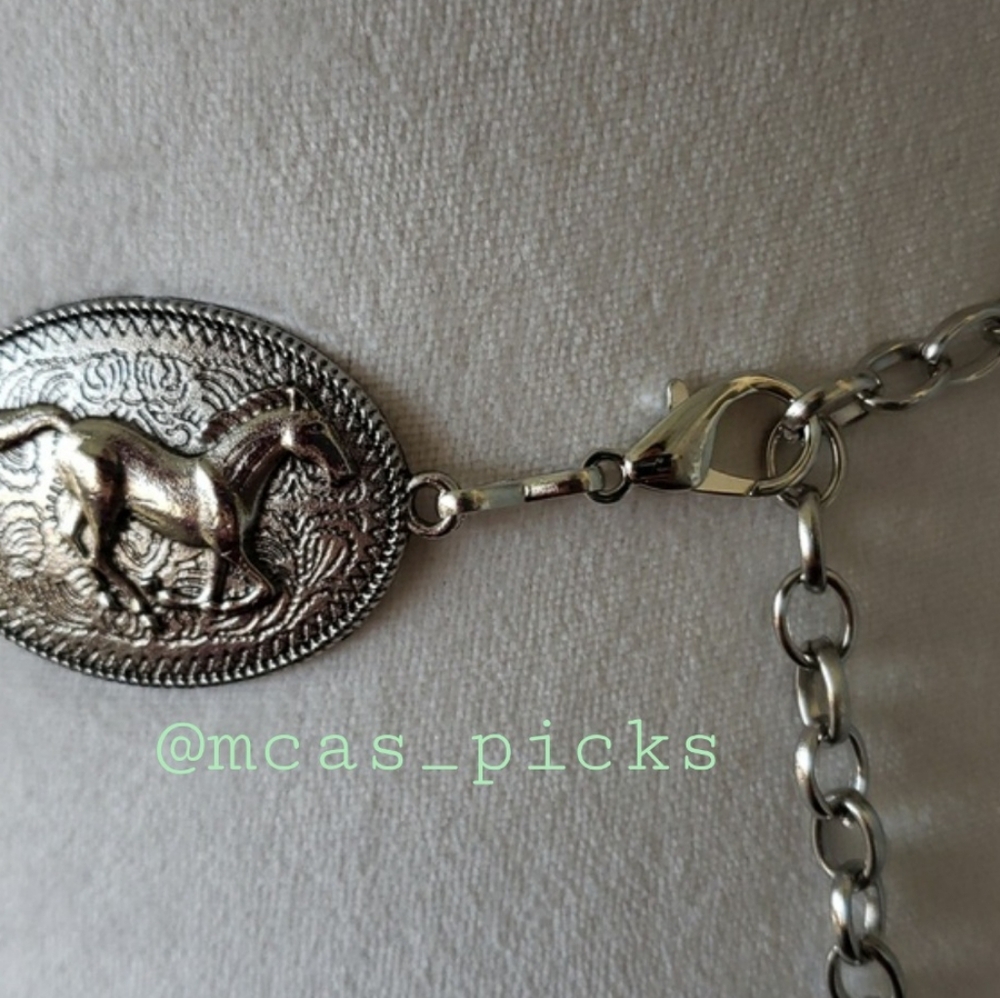 Concho Horse Belt Western Belt Cowgirl Belt Rodeo Belt Cinto Vaquero Rodeo Belt - Picture 9 of 15